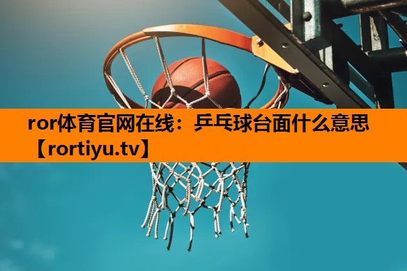 乒乓球台面什么意思